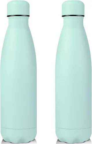 Vista 37 de Volhoply Botellas de agua aisladas de 25 onzas, paquete de 1/2/4, termo de acero inoxidable de doble pared que mantiene el frío y el calor, botella