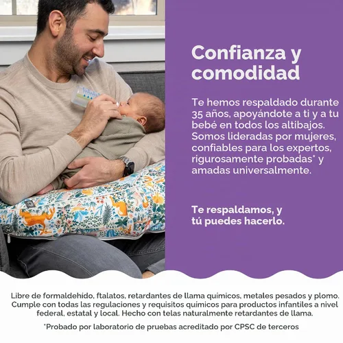 Vista 5 de Boppy Uplift Funda de Almohada de Lactancia - Funda de Almohada de Lactancia y Biberón de Microfibra Suave y Lavable con Cinturón