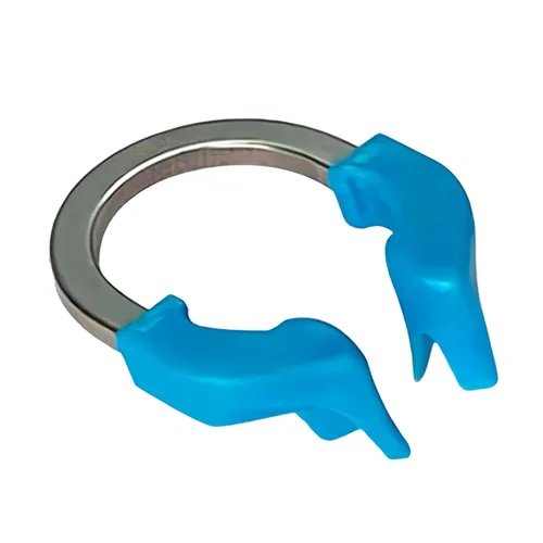 Vista 6 de Anillo de abrazadera de matrices dentales, anillo separador de anillo de sujeción elástico de níquel R2, clips de matriz contorneada seccional Azul