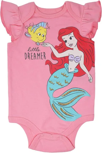 Vista 3 de Disney Princesa Ariel Cenicienta Aurora - Body y diadema para bebé recién nacido a bebé