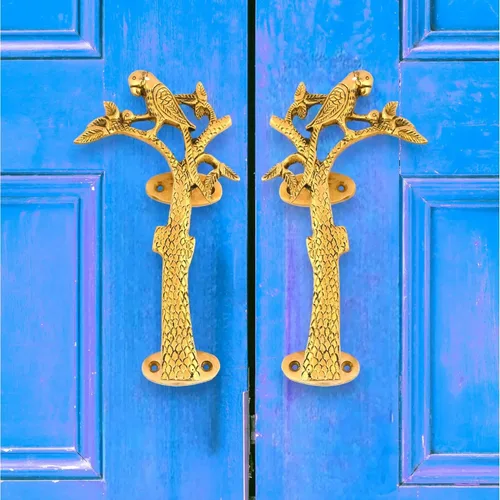 Vista 9 de LoveNspire Tiradores decorativos antiguos de puerta de dama bailarina de 6.8 pulgadas, par de 2 pomos únicos de latón para cajón, estante, armario