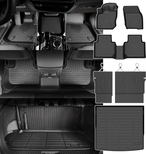 Vista 15 de Alfombrillas para Jeep Compass 2007-2016/2007-2016 Jeep Patriot/Dodge Caliber 2007-2012 para todo tipo de clima con forro de carga para automóvil