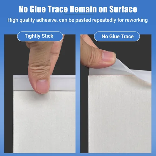 Vista 4 de Borde de goma, borde de canal en U autoadhesivo, protector de borde para madera contrachapada y madera, bandas de borde en forma de U para despegar