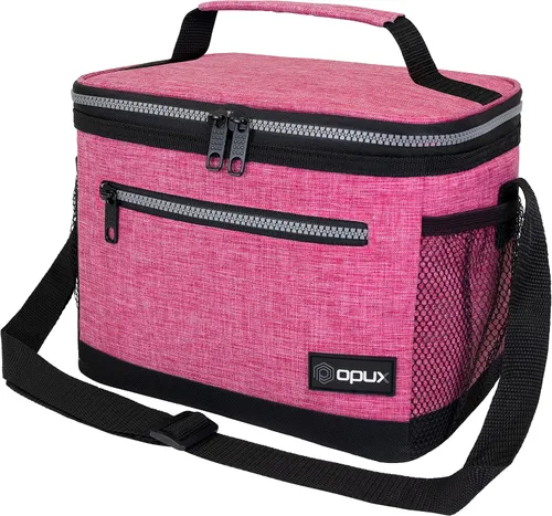 Vista 12 de opux Lonchera térmica para hombres y mujeres, bolsa de almuerzo para el trabajo y la escuela, a prueba de fugas, hielera suave tipo tote