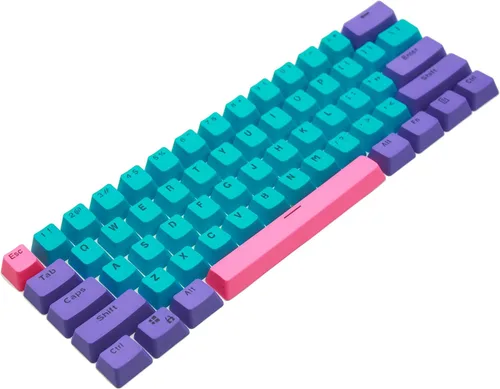 Vista 19 de Owpkeenthy Teclas de carbono retro perfil SA de 150 teclas personalizadas de ABS Doubleshot Juego de teclas con barra espaciadora dividida