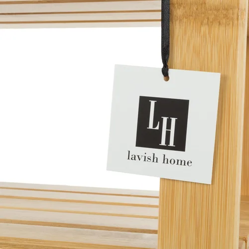 Vista 4 de Lavish Home Zapatero de bambú de 2 niveles