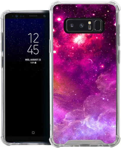 Vista 5 de CasesOnDeck Funda compatible con [Samsung Galaxy Note 8] Note 8, funda delgada y transparente de poliuretano termoplástico flexible con protección
