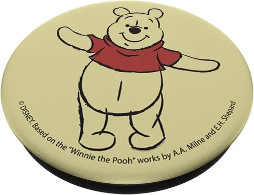 Vista 2 de Disney Winnie The Pooh Vintage Sketch Retrato PopSockets intercambiables PopGrip