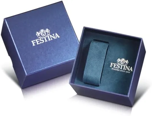 Vista 3 de Festina Reloj analógico de cuarzo para hombre con correa de acero inoxidable F204373