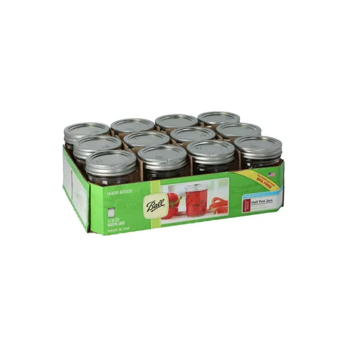 Vista 20 de Ball Mason, Frascos de mermelada con tapas y bandas, Set de 12 unidades de 4 oz, 4 onza, Transparente