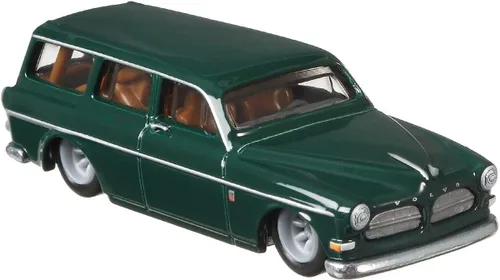 Vista 2 de Hot Wheels Vehículos de leyendas del circuito cultural del automóvil para niños de 3 años en adelante, colección premium de vehículos a escala 1:64