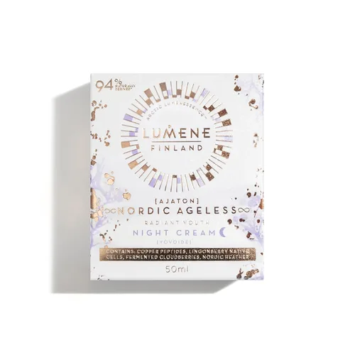 Vista 2 de Lumene Ajaton Radiant Youth Night Cream - Hidratante rejuvenecedor antienvejecimiento con antioxidantes, crema facial para líneas finas y arrugas