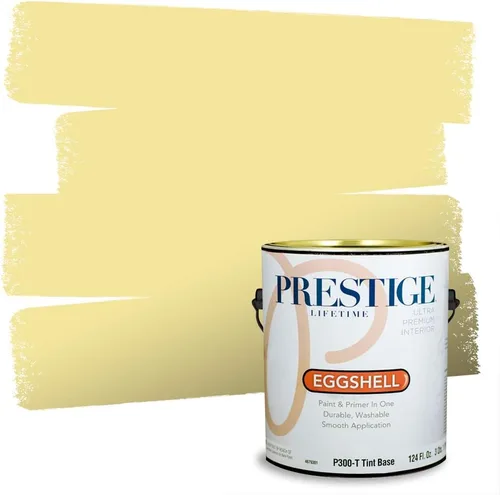 Vista 218 de PRESTIGE Pinturas de pintura exterior e imprimación en uno, 1 galón, plano, combinación comparable de Benjamin Moore* Pila de heno