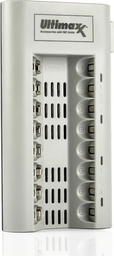 Vista 4 de Ultimaxx 8 AA 3150mAh Ni-MH/Ni-CD Rechargeable Batteries + Rapid Battery Charger