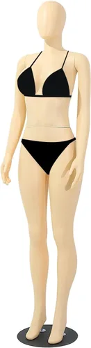Vista 6 de Maniquí femenino sin cabeza y sin brazos de 63 pulgadas, modelo de cuerpo humano realista, maniquí de exhibición de estilo brasileño, soporte