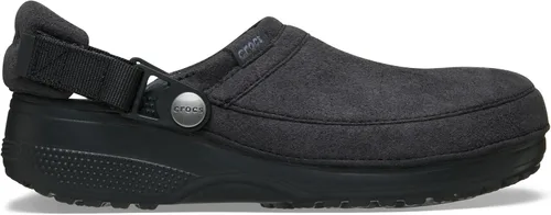 Vista 5 de Crocs Zuecos clásicos de lona elaborados unisex para hombres y mujeres Ante negro