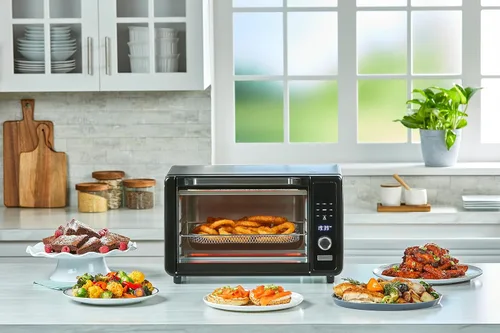 Vista 5 de BLACK+DECKER Crisp 'N Bake™ Horno tostador para freír digital de 6 rebanadas