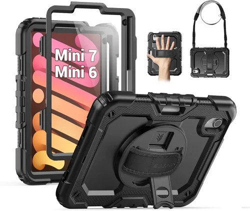 Vista 19 de SEYMAC Funda para iPad de 9ª/8ª/7ª Generación Estuche 10.2" 2021-2019, Funda Protectora de Cuerpo Completo Resistente a Prueba de Golpes de Servicio