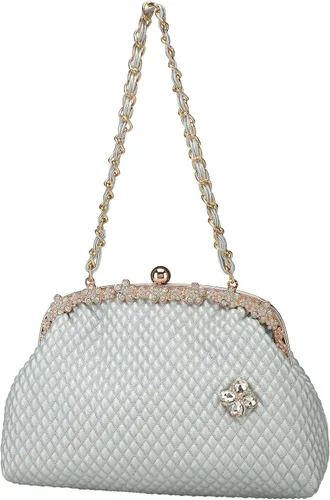 Vista 4 de BGMIX Bolsos de noche de las mujeres Bolsos de fiesta Carteras de boda Totes Satchel Monedero de noche Bolso de embrague grande