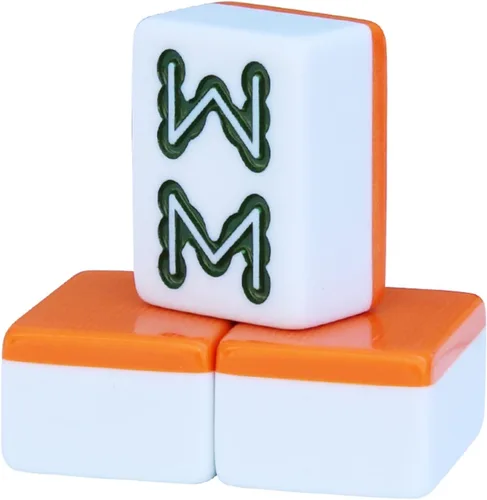 Vista 4 de VSOLS Profesional Mahjong Oficial Medieval Familias Juegos Adultos Ajedrez Mahjong Set de juegos de mesa de tamaño completo (Color : 1.7 in)