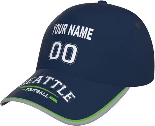 Vista 26 de Cap Custom Football Hats with Any Name and Number Personalized Gifts for Men Women Football Sports Fans
