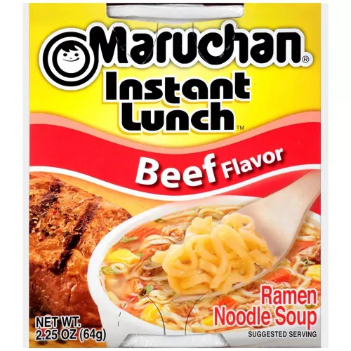 Vista 3 de Maruchan Sopa instantánea con sabor a carne, 2.25 oz