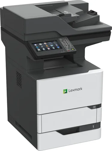 Vista 3 de Lexmark MX721ade Impresora láser monocromática, dúplex integrado, pantalla táctil a color de 7 pulgadas, Energy Star, Volumen de página mensual