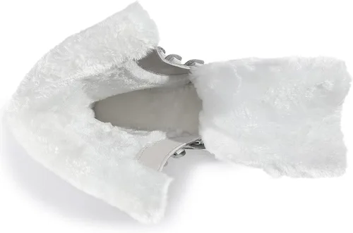 Vista 8 de COOJOY - Botas de nieve a media caña, peludas, e impermeables de mujer para el invierno