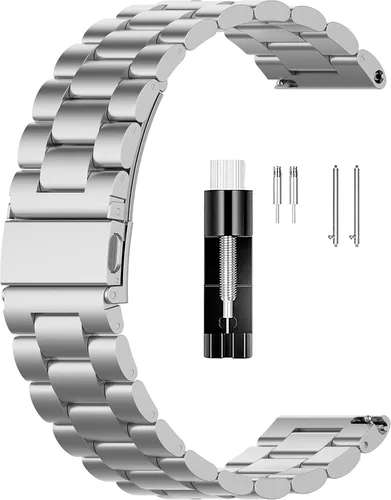Vista 7 de Compatible con Michael Kors Access Gen 5 Bradshaw/Lexington - Pulsera de metal de repuesto de acero inoxidable sólido para MK Access Gen 5 Lexington