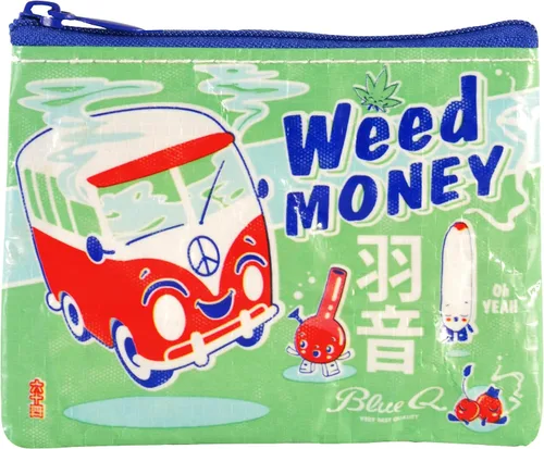 Vista 19 de Blue Q Coin Purse - Cute Coin Pouch for Men & Women, Small Pouch Organizer B-tches Haz cosas