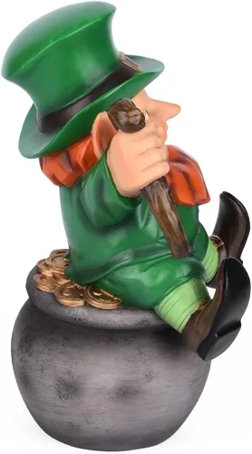 Vista 2 de Figura decorativa para el día de San Patricio o todos los días (lote de oro)