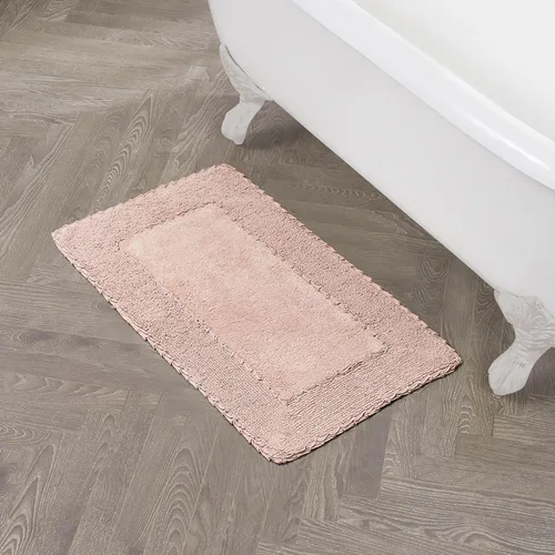 Vista 35 de Laura Ashley Ruffle tapete para baño de algodón de 17 x 24 pulgadas