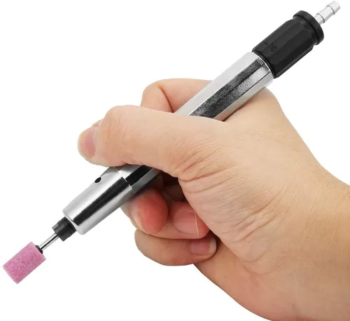 Vista 4 de Pluma de pulido permanente del aire, 65000Rpm portátil del molde del lápiz de la máquina de pulir mini herramienta de talla de pulido con el tubo