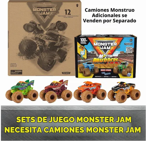 Vista 8 de Monster Jam Ship It & Flip It Juego de Transformación con Camión de Fundición a Troquel 1:64, Multicolor
