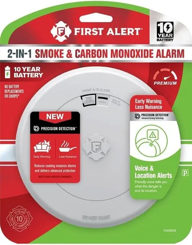 Vista 3 de First Alert Detector fotoeléctrico de humo y monóxido de carbono