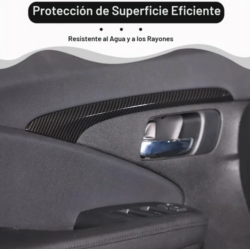Vista 3 de 2 piezas de tira decorativa interior para puerta delantera para Honda Pilot 2016 2017 2018 2019 2020 2021 2022, protector de pegatina para panel