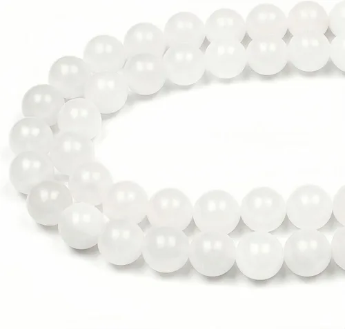 Vista 13 de MJDCB Cuentas de Turquesa Africana Natural Redondas Piedras Sueltas para Hacer Joyas Pulsera Collar Accesorio DIY 15" (4mm)