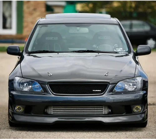Vista 7 de Parachoques delantero parrilla de malla compatible con Lexus IS300 Altezza JDM 3D estilo diamante estilo ABS protector de plástico ABS 2001 2002