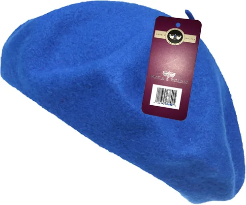 Vista 24 de WW004 Invierno 100% Lana Cálida Arte Francés Vasco Boina Tam Beanie Cap