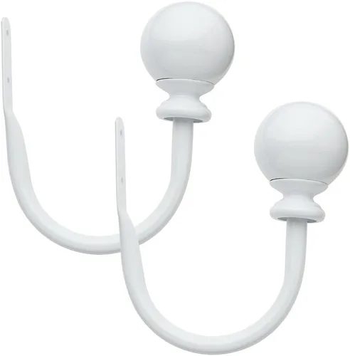 Vista 2 de Bali Blinds Sujetadores genéricos, color blanco (paquete de 2)