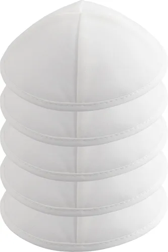 Vista 16 de Paquete de 5 piezas – Hq Satin/Lino/Velvet/Seda Cruda/Gamuza Kippah para hombre, sombrero Yamaka diseñado en Israel – Kippot Bulk