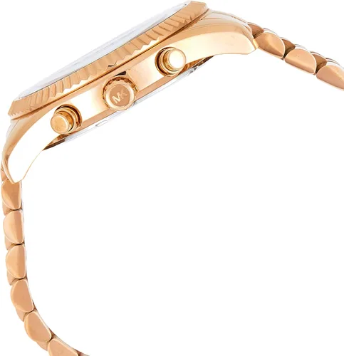 Vista 3 de Michael Kors Reloj para mujer con cronógrafo Lexington de acero inoxidable rosa dorado MK8319