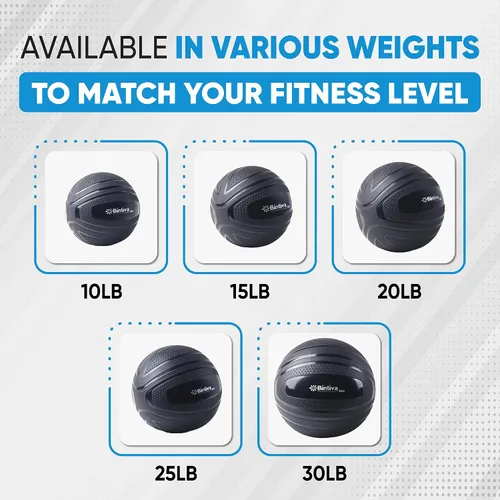 Vista 6 de bintiva Pelota de Golpe sin Rebote - Bola Pesada para Ejercicio con Peso para Rutinas de Entrenamiento y Fitness - Bola de Peso Muerto Medicinal