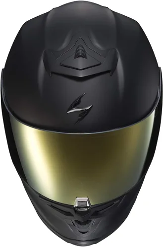Vista 5 de ScorpionEXO R1 Air Casco de Motocicleta de Cara Completa con Escudo Pinlock y Bolsillos para Altavoces Listos para Bluetooth DOT ECE Sólido