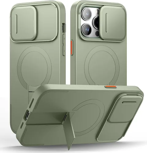 Vista 62 de SURITCH Funda para iPhone Air con cubierta de control de cámara, funda deslizante para cámara y soporte ajustable, compatible con MagSafe, a prueba