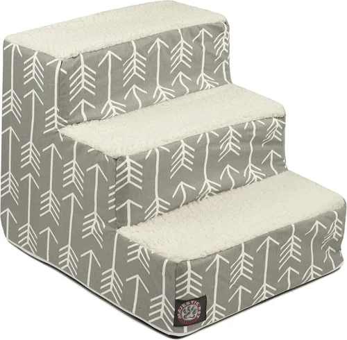 Vista 122 de Majestic Pet - Escaleras portátiles para mascotas suave escalón de espuma de sherpa escalones para perros y gatos rampa para cachorros