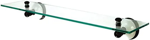Vista 5 de Kingston BA1119SN - Estantería de cristal para cosméticos victorianos, níquel cepillado
