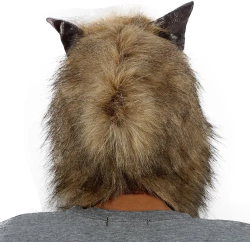 Vista 3 de ONEDONE Wolf Werewolf Mask for Halloween and Cosplay - Scary Latex Full Head Horror Mask
