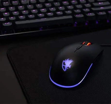 Vista 6 de Digifast Nightfall RGB Gaming Mouse NF24 RF inalámbrico Óptico 800DPI ratón