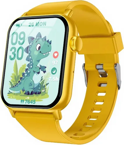 Vista 8 de Reloj inteligente para niños, 12 juegos de rompecabezas con pantalla táctil HD, contador de pasos, monitor de frecuencia cardíaca y sueño, linterna